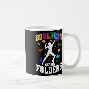 Caneca De Café Boulders de Escalada em Rocha Indoor Antes de Past