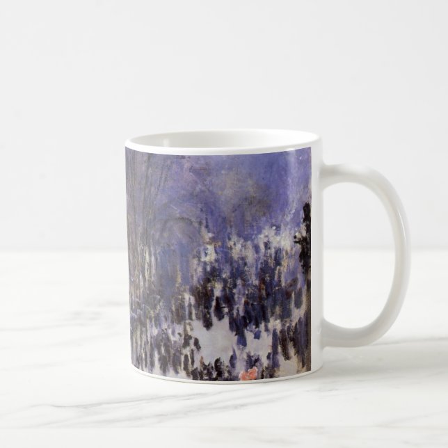 Caneca De Café Boulevard des Capucines de Claude Monet, Arte Fino (Direita)