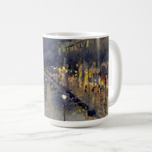 Caneca De Café Boulevard Montmartre na Night Pissarro