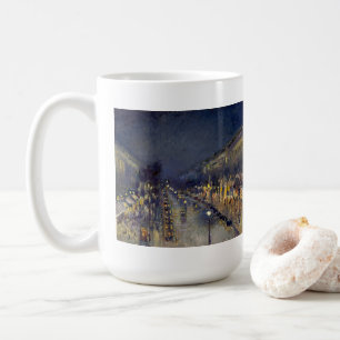 Caneca De Café Boulevard Montmartre na Night Pissarro