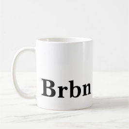 Caneca De Café Bourbon lover black and white
