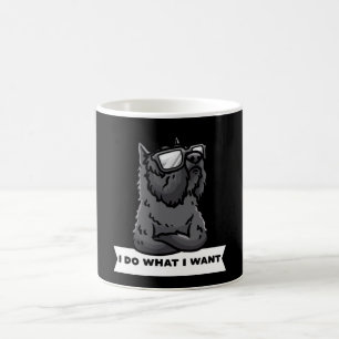 Caneca De Café Bouvier des Flandres Eu Faço O Que Quero, Cão Te