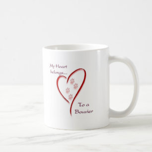 Caneca De Café Bouvier des Flandres Heart Pertence