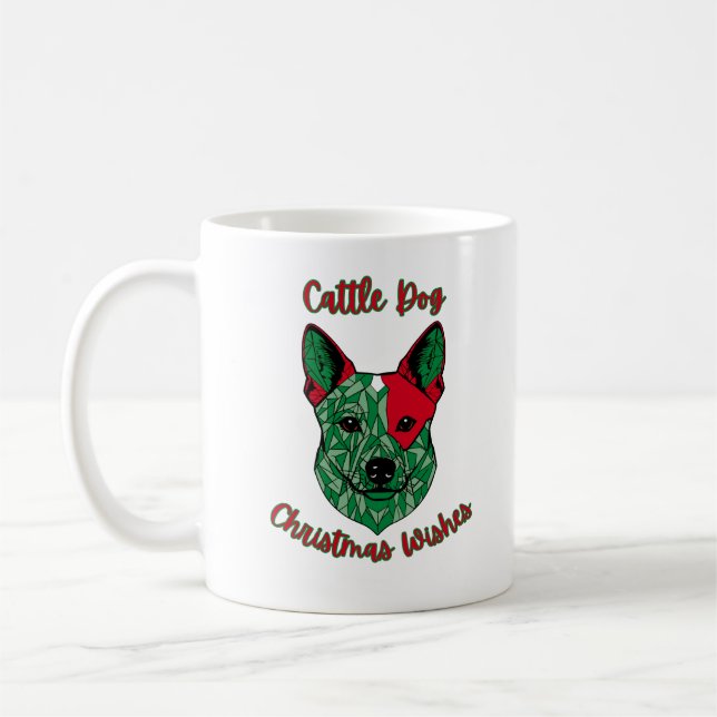 Caneca De Café Bovinos Desejos de Natal (Esquerda)