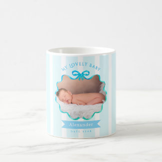Caneca De Café Bow Ribbon New Born Baby boy