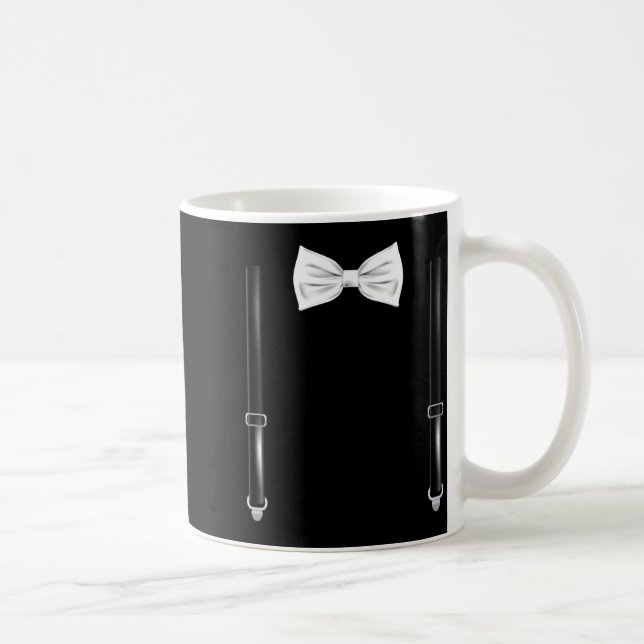 Caneca De Café Bow Tie With Suspenders Funny Wedding And Special  (Direita)