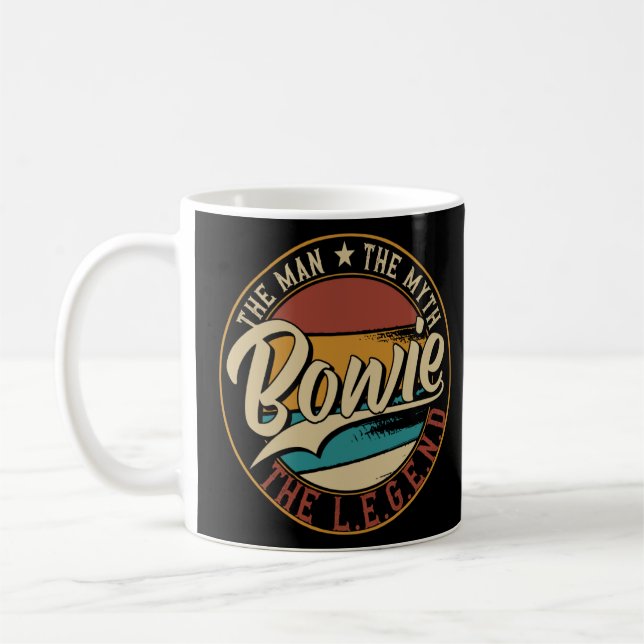 Caneca De Café Bowie O homem mito a lenda (Esquerda)