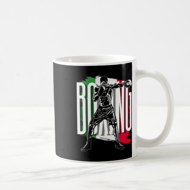 Caneca De Café Boxe, Bandeira Mexicana (Direita)