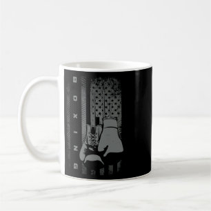 Caneca De Café Boxe com Bandeira Americana para Mulheres Crianças