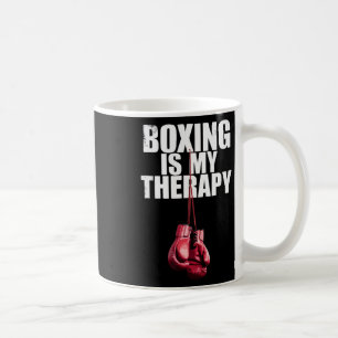 Caneca De Café Boxe É Minha Terapia Citação Boxe Kickboxing Boxea