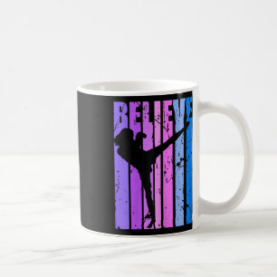 Caneca De Café Boxe Motivacional Retro Acredite Mulheres Meninas