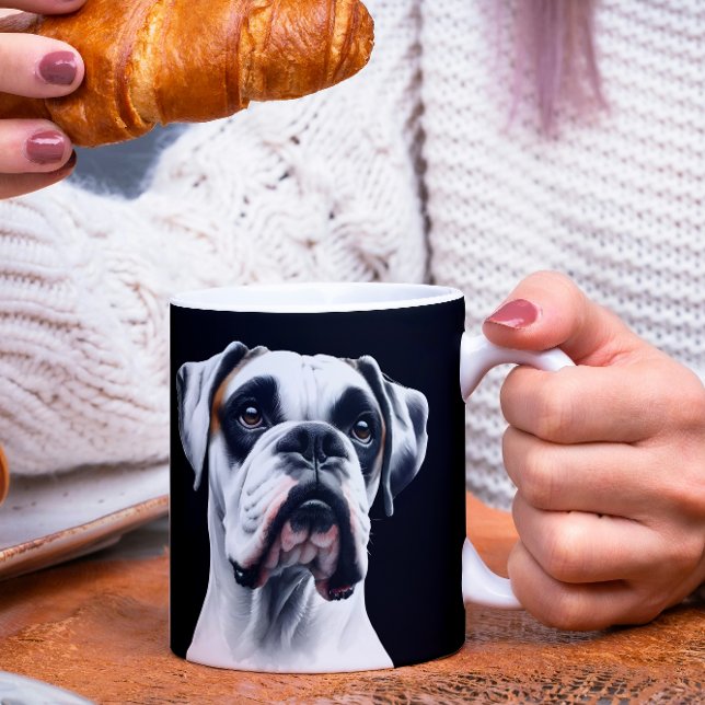 Caneca De Café Boxer Beauty: Eterno Canine Charm (Criador carregado)