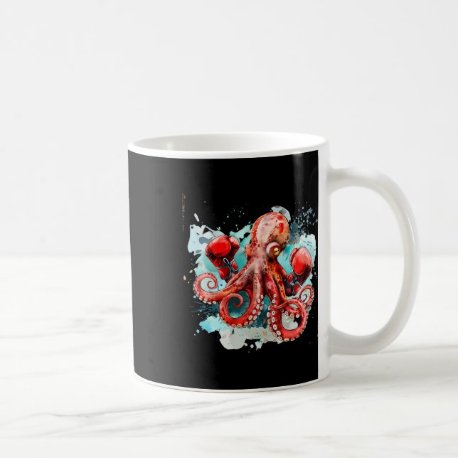 Caneca De Café Boxer Boxer Octopus Lover Ocean Sea Creature (Direita)