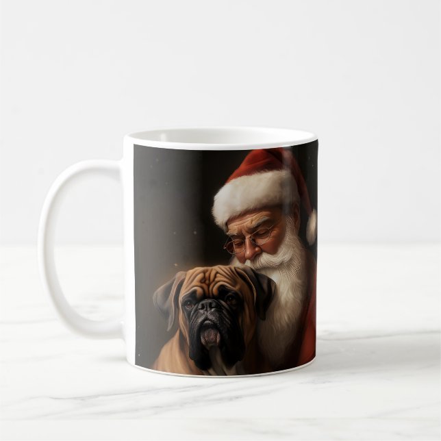 Caneca De Café Boxer Com Papai Noel Festa de Natal (Esquerda)