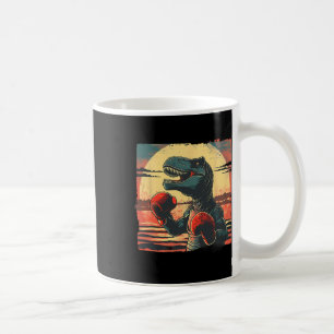 Caneca De Café Boxer Dinossaur Boxing Dino Kickboxing T-rex Boxin