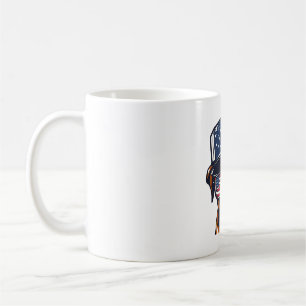 Caneca De Café Boxer Dog 4 de julho