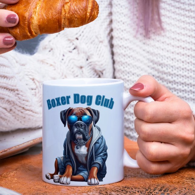 Caneca De Café Boxer Dog Club (Criador carregado)