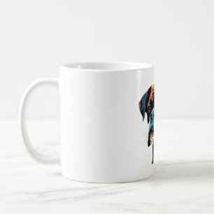 Caneca De Café Boxer Dog Colorido