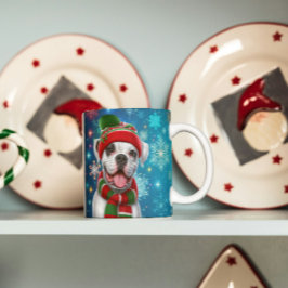 Caneca De Café Boxer Dog Feliz Howlidays!