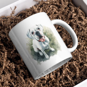 Caneca De Café Boxer Dog in Watercolor