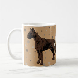 Caneca De Café Boxer Dog Mug – Modern Boxer Illustration