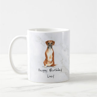 Caneca De Café Boxer Dog Personalised Mug