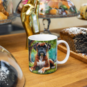Caneca De Café Boxer Dog 🐾 Wiggle Bumbuns & Tail Wags
