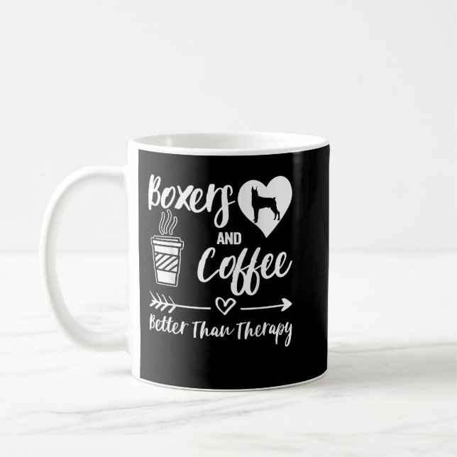 Caneca De Café Boxer E Boxer De Café Mãe Boxer Pai Café Boxer (Esquerda)