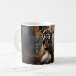 Caneca De Café Boxer Halloween Scary