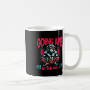 Caneca De Café Boxer Indo No Macaco De Boxing