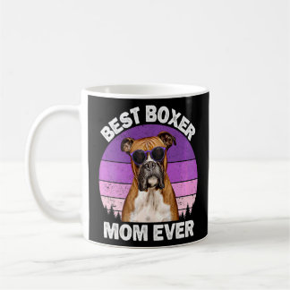 Caneca De Café Boxer Mãe Vintage Boxer Proprietária de Cachorros 