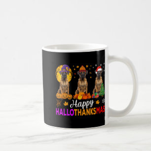 Caneca De Café Boxin Dog Halloween Hallothanksmas