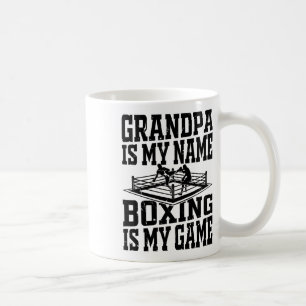 Caneca De Café Boxing Boxing Avô É O Meu Nome Boxing