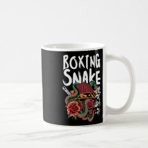 Caneca De Café Boxing Cobra Japonês Samurai Warrior Cobra Fighte