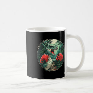 Caneca De Café Boxing Dinossaur Boxer Dino Kickboxing T-rex Boxin