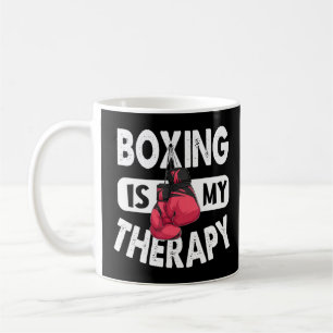 Caneca De Café Boxing É Minha Citação De Terapêutica De Gym Fight