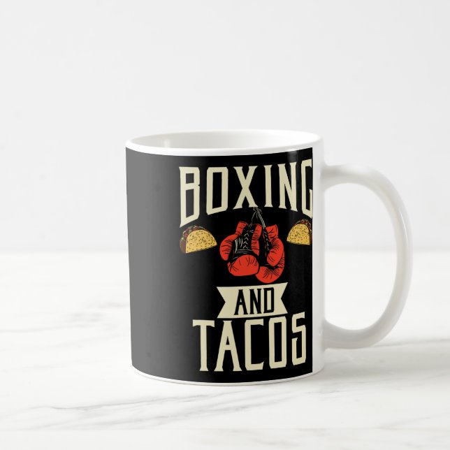 Caneca De Café Boxing E Tacos Comida Mexicana Taco De Amor (Direita)
