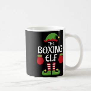 Caneca De Café Boxing Elf Family Matching Group Caixa de Natal