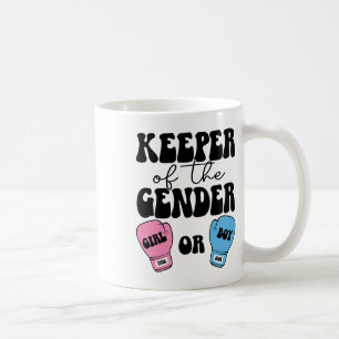 Caneca De Café Boxing Gender Reveal Idea Party Keeper Of The Gend
