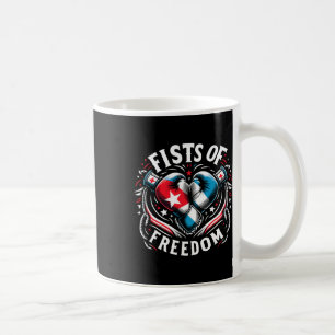 Caneca De Café Boxistas Cubanos Incitam Orgulho Da Liberdade