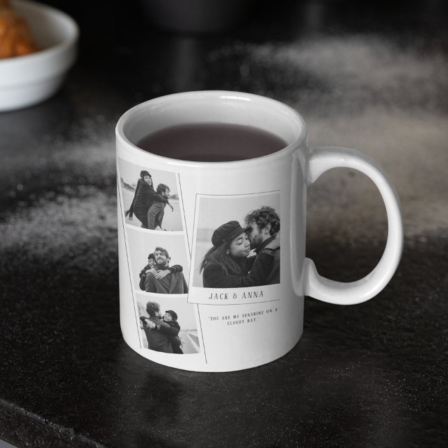 Caneca De Café Boyfriend Photo Collage Mug (Criador carregado)