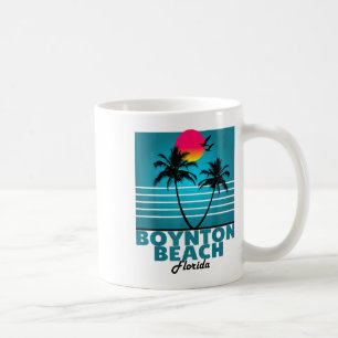 Caneca De Café Boynton Beach Flórida Fl Summer Palm Trees _1