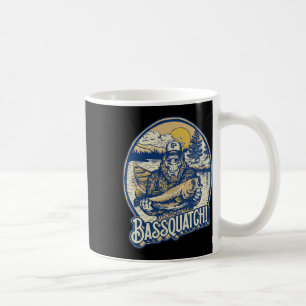Caneca De Café Bquatch! B Pescador Sasquatch Funny Bigfoot Fishi