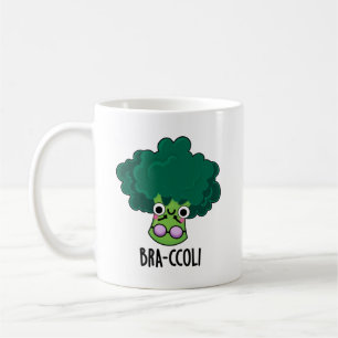 Caneca De Café Bra-ccoli Funny Veggie Broccoli Bra Pun