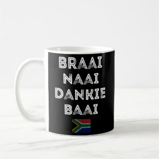 Caneca De Café Braai Naai Dankie Baai África do Sul Afrikaans