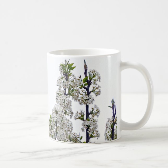 Caneca De Café Bradford Pear Blossoms (Direita)