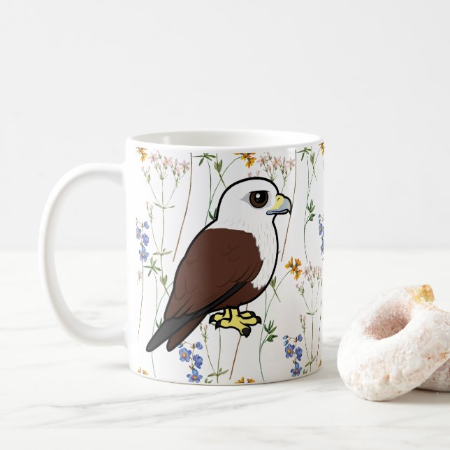 Caneca De Café Brahminy Kite Birdorable (Com Donut)