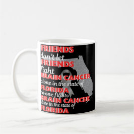 Caneca De Café Brain Cancer Awareness in Florida