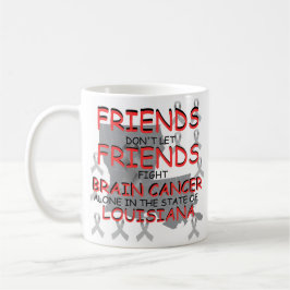 Caneca De Café Brain Cancer Awareness in Louisiana