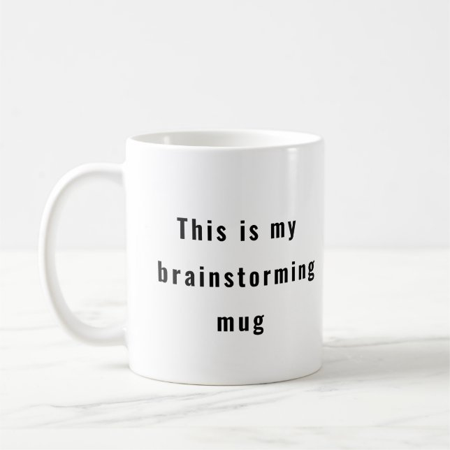 Caneca De Café Brainstorming Mug - Gerador de Ideias (Esquerda)